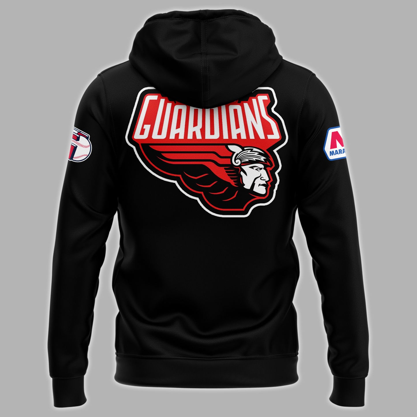 Cleveland Guardians Hoodie, Limited Edition Black Hoodie Printed Logo 3D