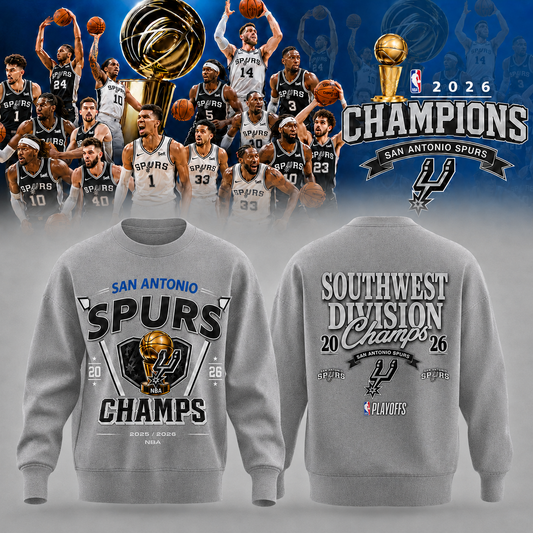 _2026 Spurs NBA Champions Edition Sweatshirt