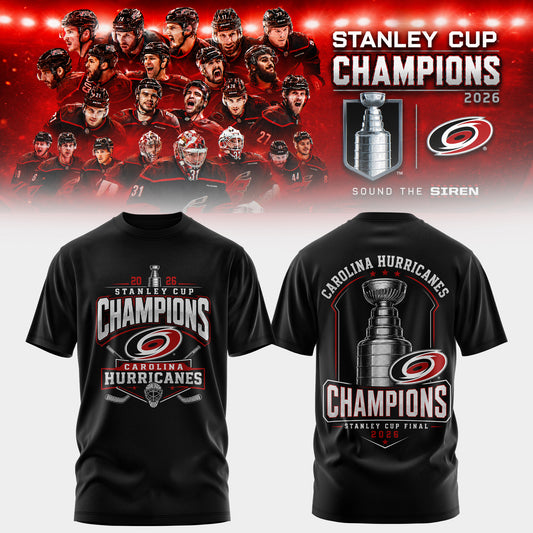 Carolina Hurricanes 2026 Stanley Cup Champions Tshirt