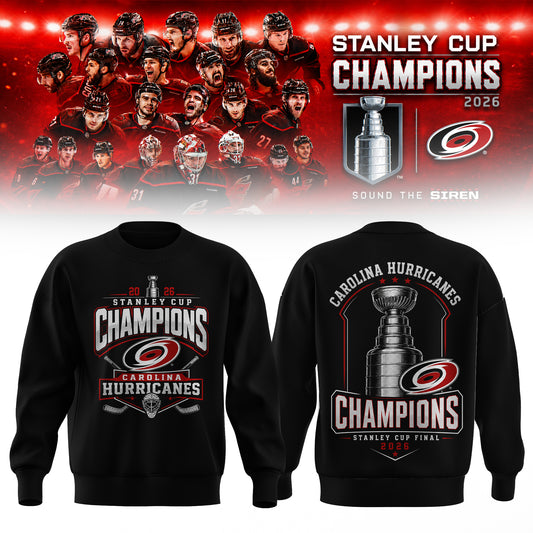 Carolina Hurricanes 2026 Stanley Cup Champions Sweatshirt