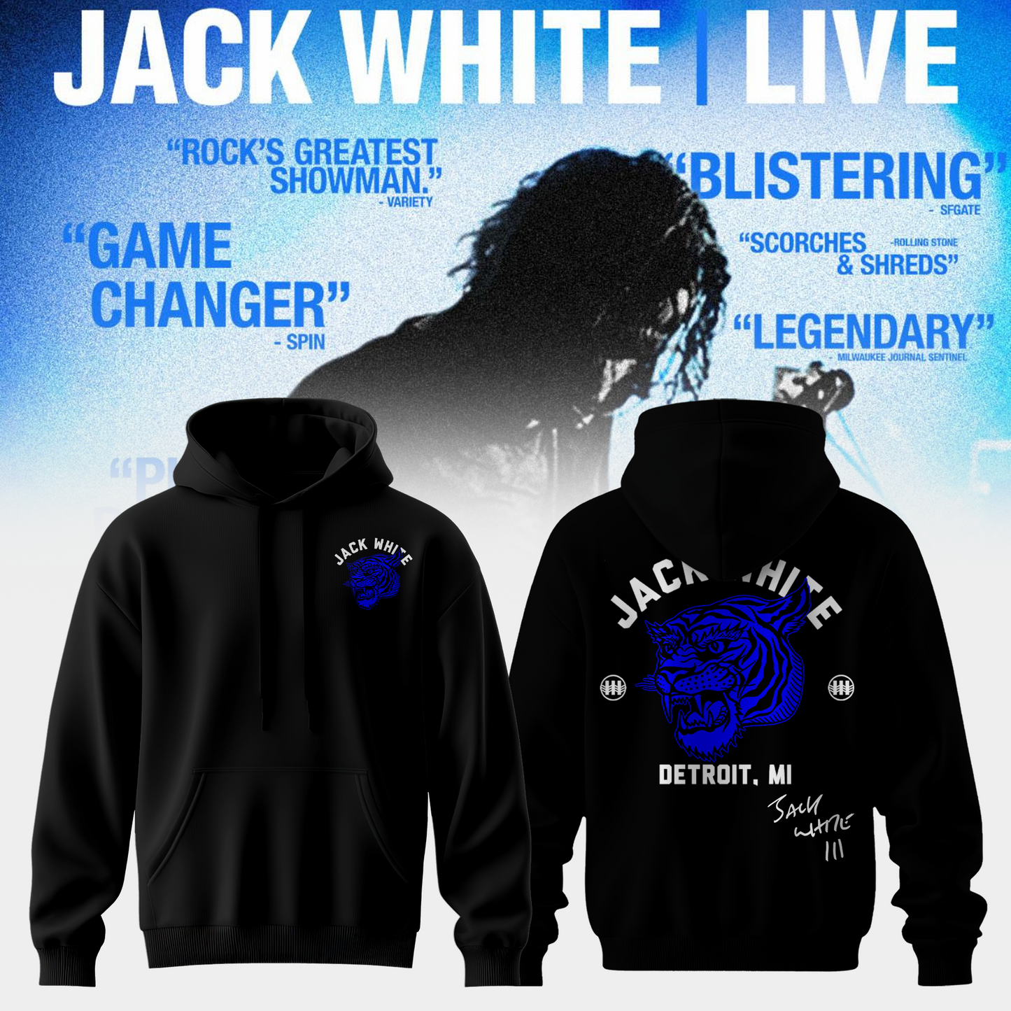 .Jack White Live 2026 Hoodie
