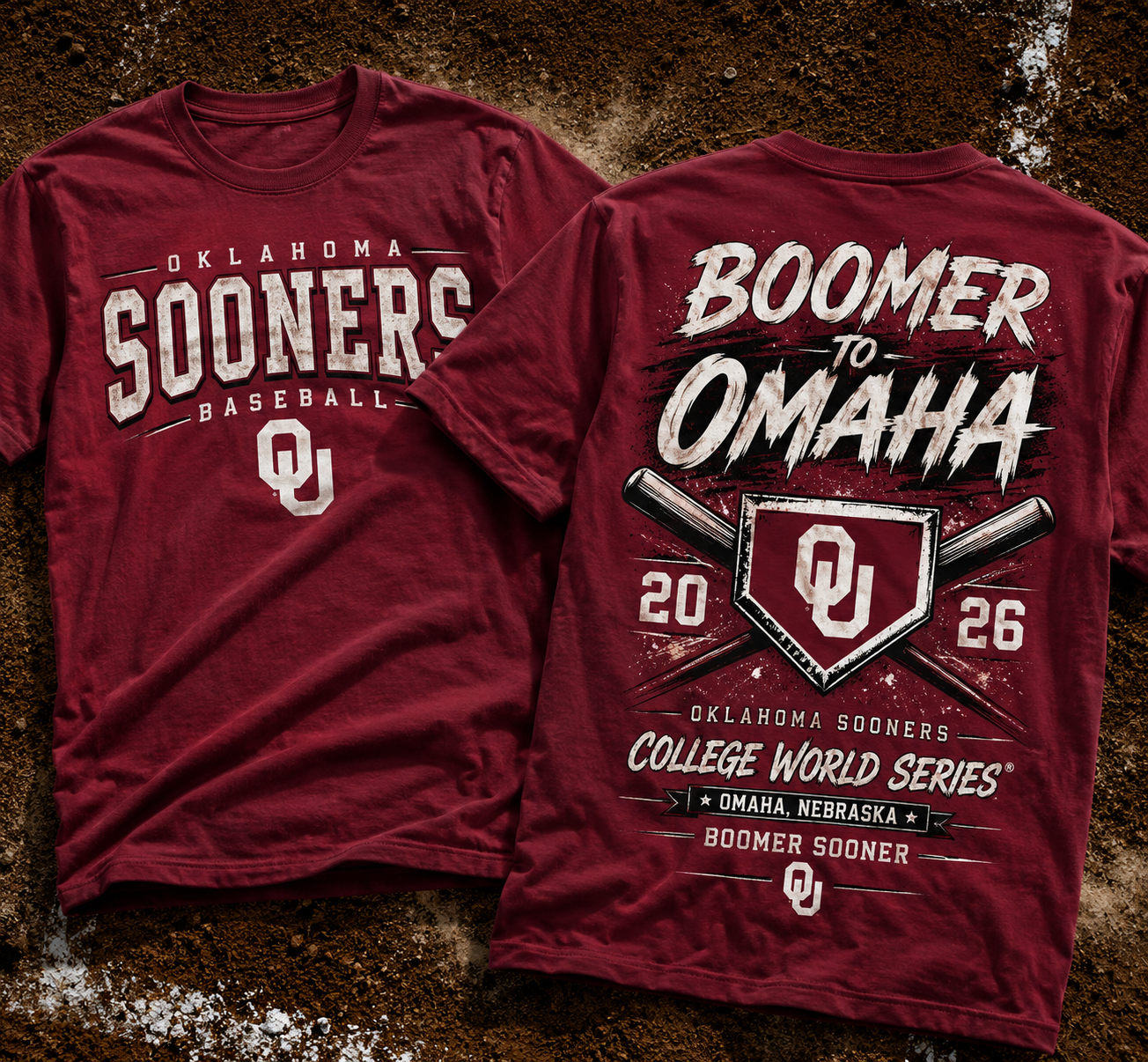 Oklahoma Sooners Baseball 2026 NCAA Baseball Men's College World Series OMAHA Tshirt