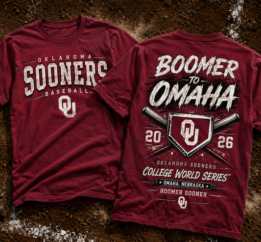 Oklahoma Sooners Baseball 2026 NCAA Baseball Men's College World Series OMAHA Tshirt