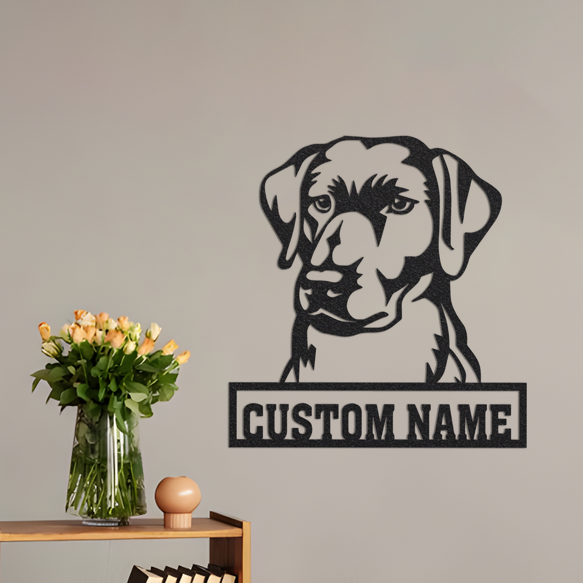 Custom English Foxhound Metal Sign with Led Lights, English Foxhound Dog Gift, Dog Owner Gift, Dog Welcome Sign, English Foxhound Dog Decor