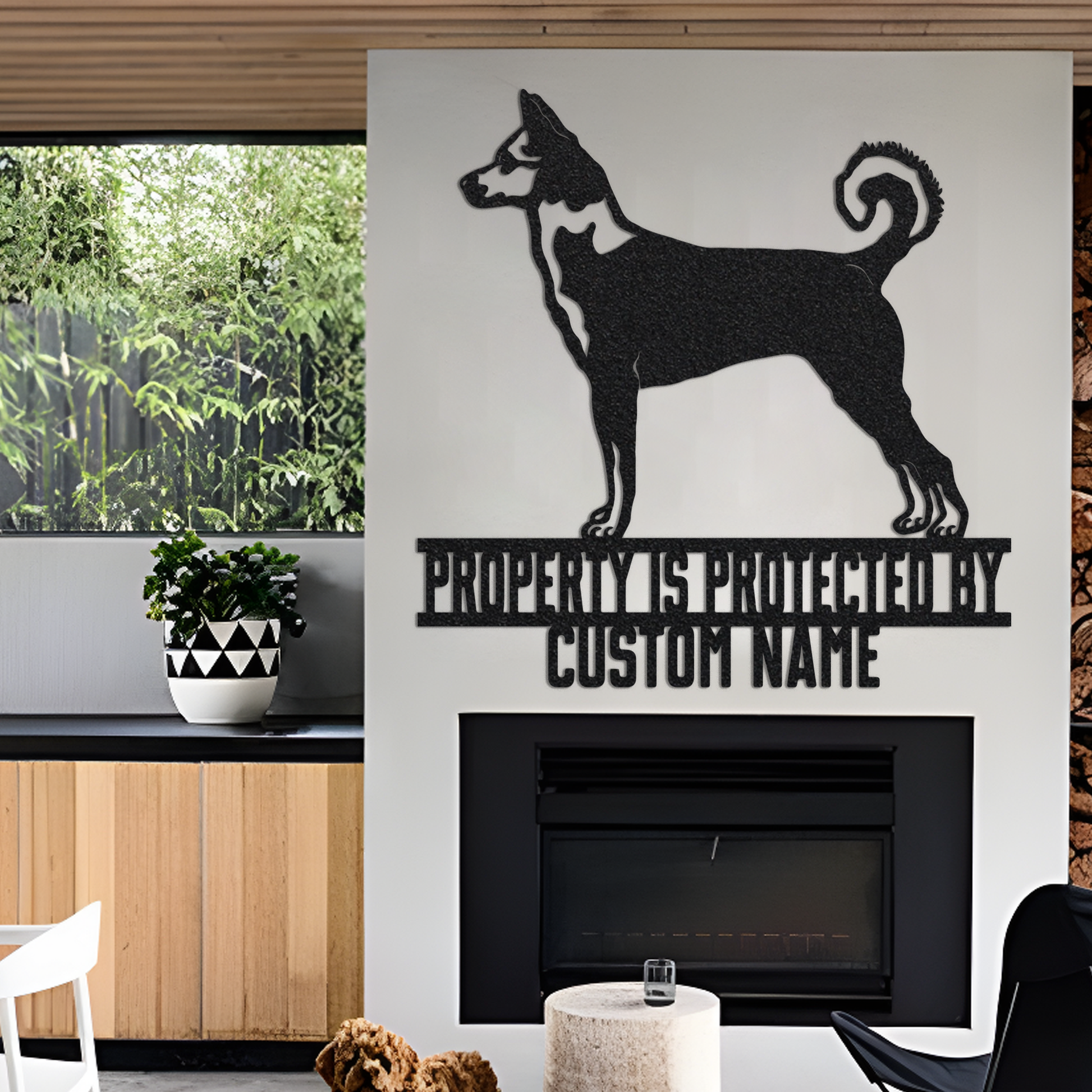 Custom Canaan Dog Metal Sign with Led Light, Guard Dog Sign, Canaan Dog Lover, Canaan Dog Gift, Dog Owner Gift, Dog Metal Wall Art Decor