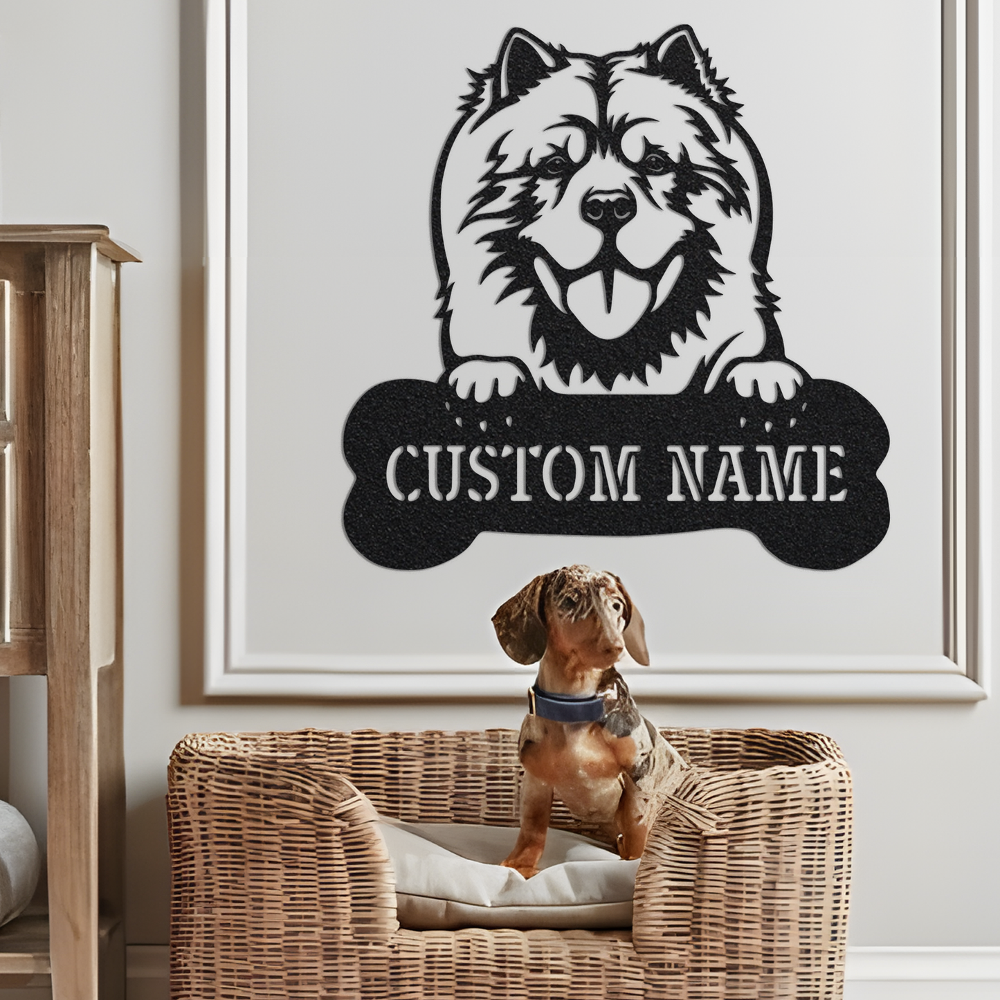 Custom Chow Chow Dog Metal Sign with Led Light, Chow Chow Gift, Chow Chow Lover, Dog Metal Sign, Dog Lover Gift, Dog Owner Gift, Dog Breed