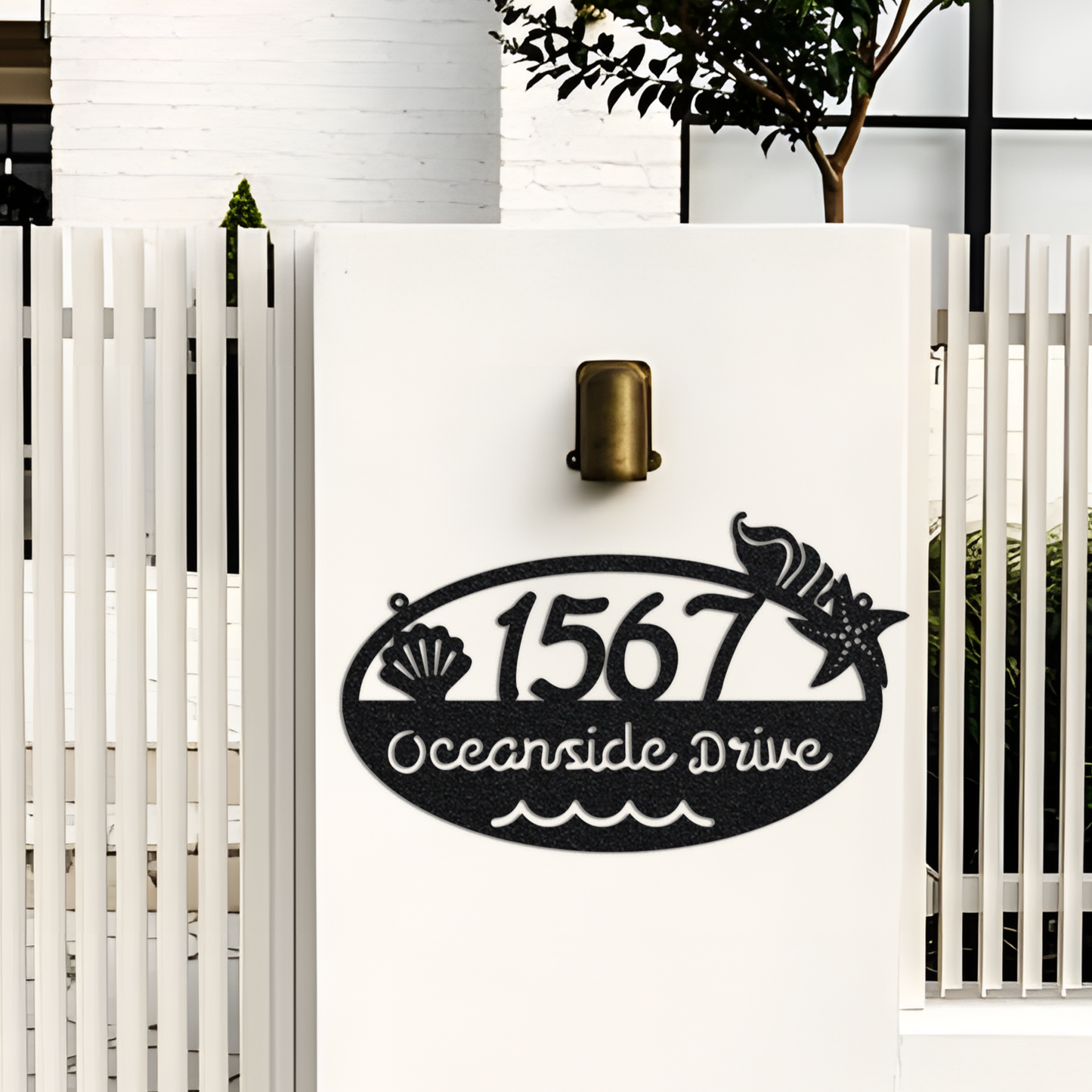 Custom Address House Number Metal Wall Led Signs-Personalized Address Plaque-Custom Metal Address Sign-Outdoor Metal Address Sign-Metal Sign