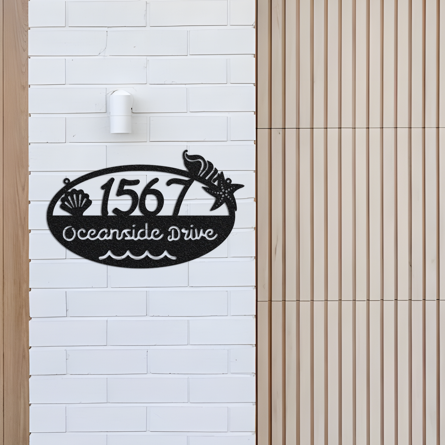 Custom Address House Number Metal Wall Led Signs-Personalized Address Plaque-Custom Metal Address Sign-Outdoor Metal Address Sign-Metal Sign