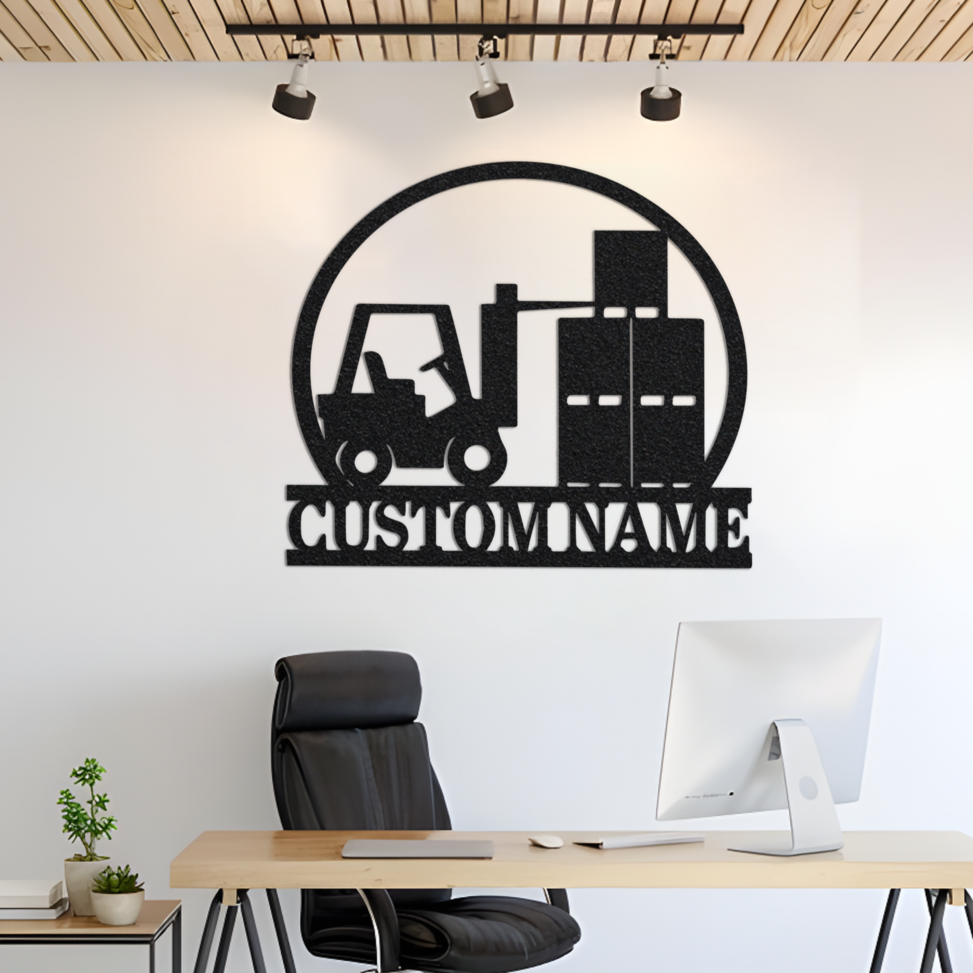 Custom Forklift Driver Metal Wall Art with Led Light, Forklift Operator, Gift for Forklift Driver, Warehouse Truck Name Sign, Forklift Gift