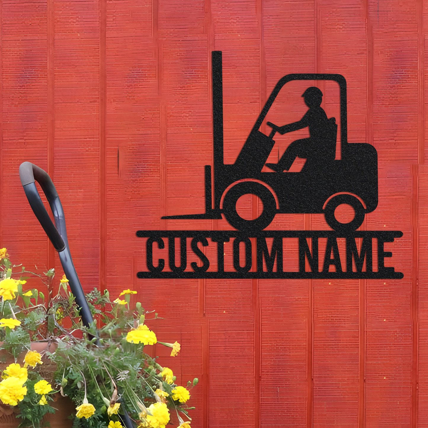 Personalized Forklift Truck Metal Wall Art With Led lights, Custom Fork Truck Sign, Fork Truck Driver Gift, Christmas Gift, Dad's Gift