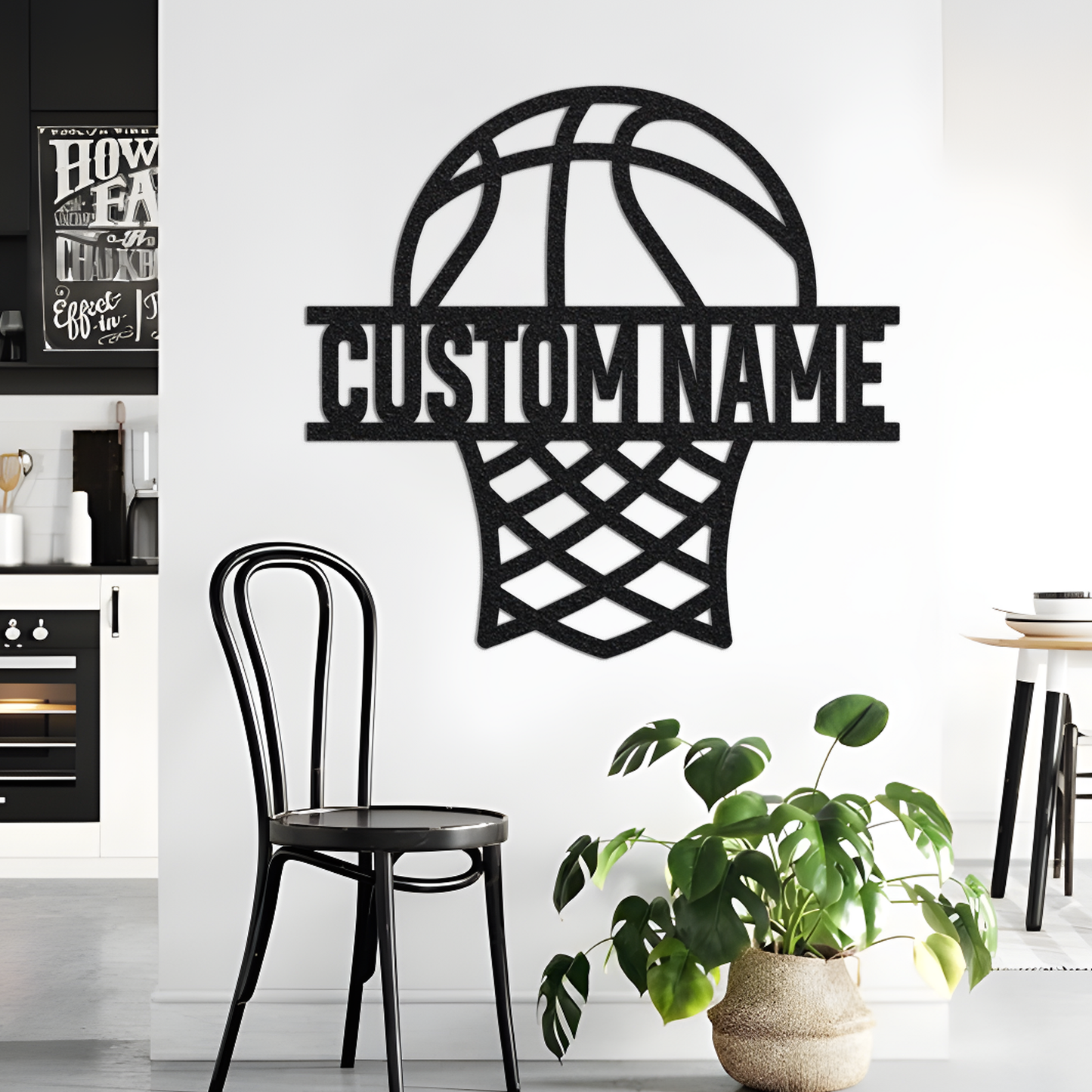 Custom Basketball Metal Wall Art with Led Light, Basketball Hoop Wall Decor, Basketball Gifts, Basketball Name Sign, Nursery Decor Sports