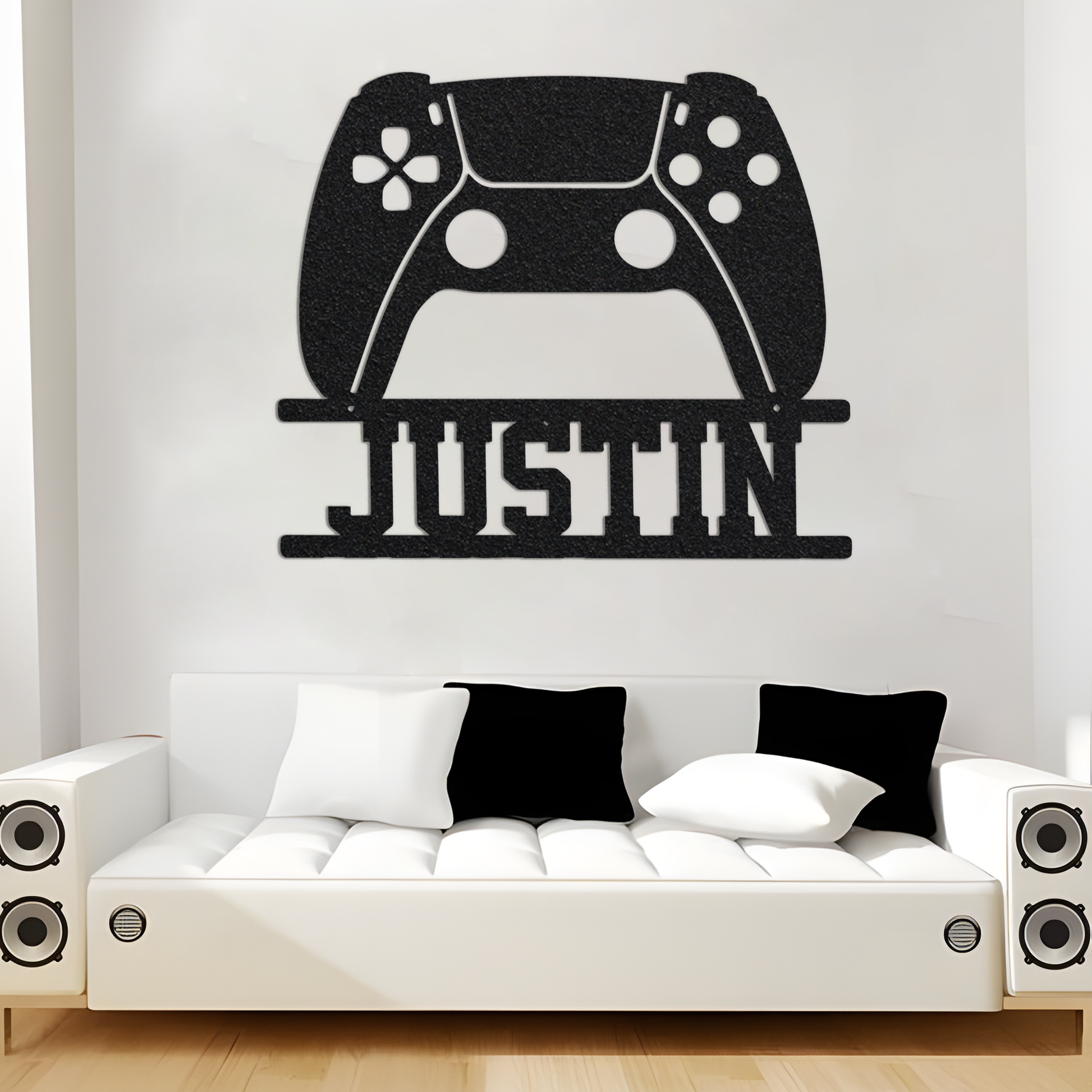 Personalized Game Controller Metal Wall Art With Led Lights, Custom Gamer Room Sign Gaming Zone Decor Gift For Gamer Boyfriend Husband Gifts