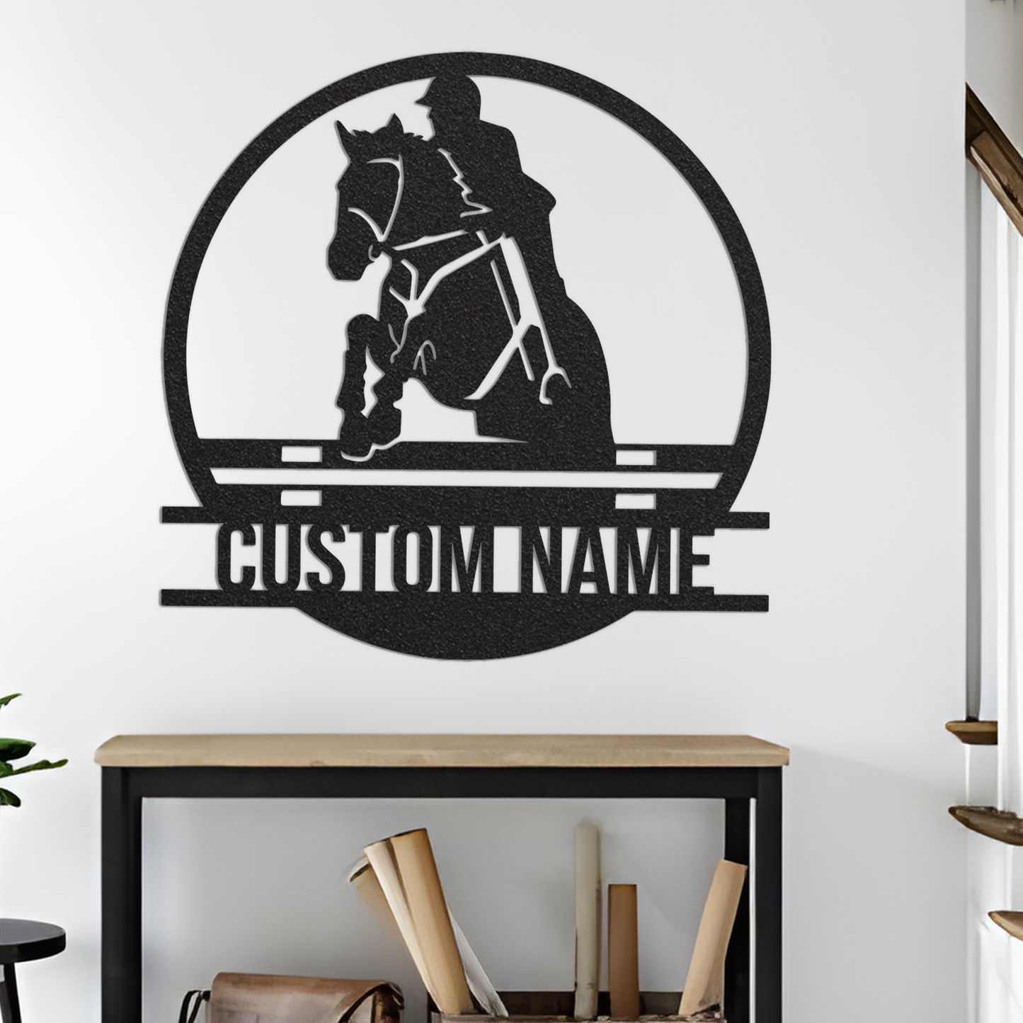 Custom Equestrian Sign Metal Led Light, Horse Racing Name Sign, Horse Lover Gift Horse Rider Jockey Gift, Xmas Birthday Gift Wall Decor