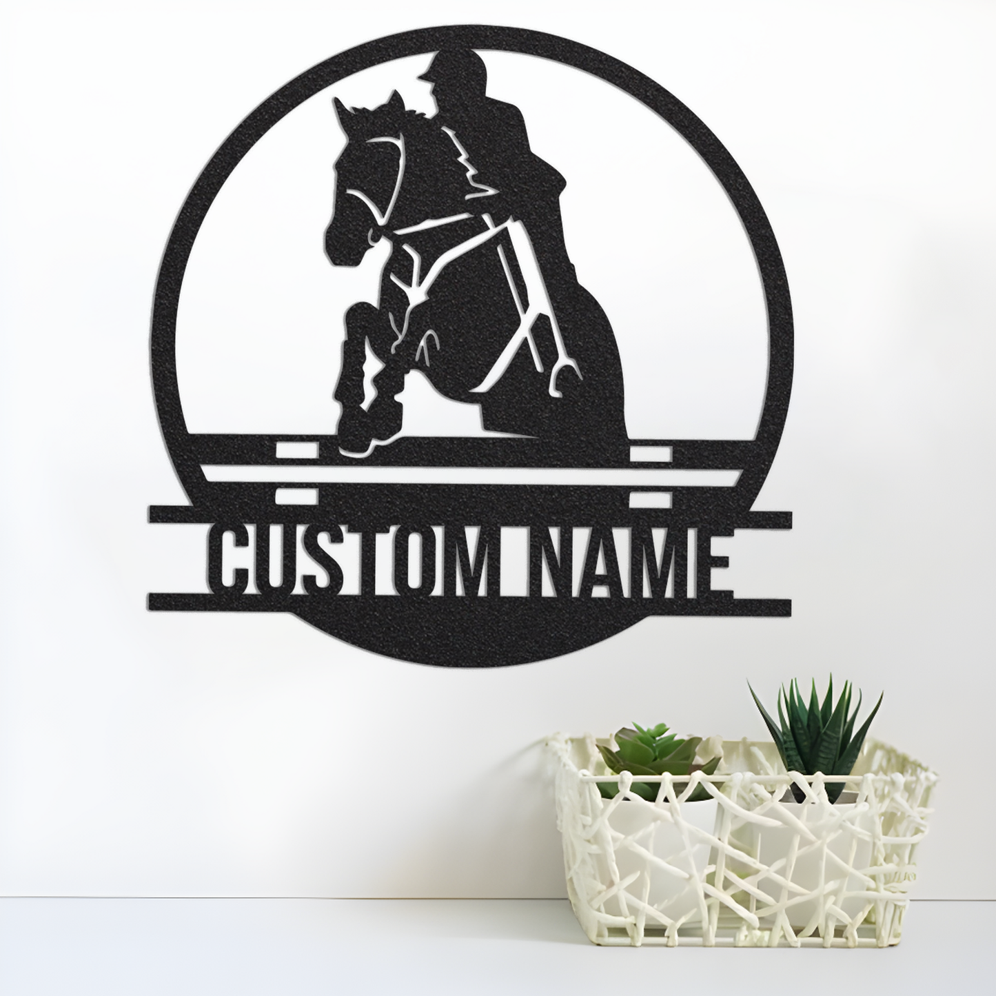 Custom Equestrian Sign Metal Led Light, Horse Racing Name Sign, Horse Lover Gift Horse Rider Jockey Gift, Xmas Birthday Gift Wall Decor