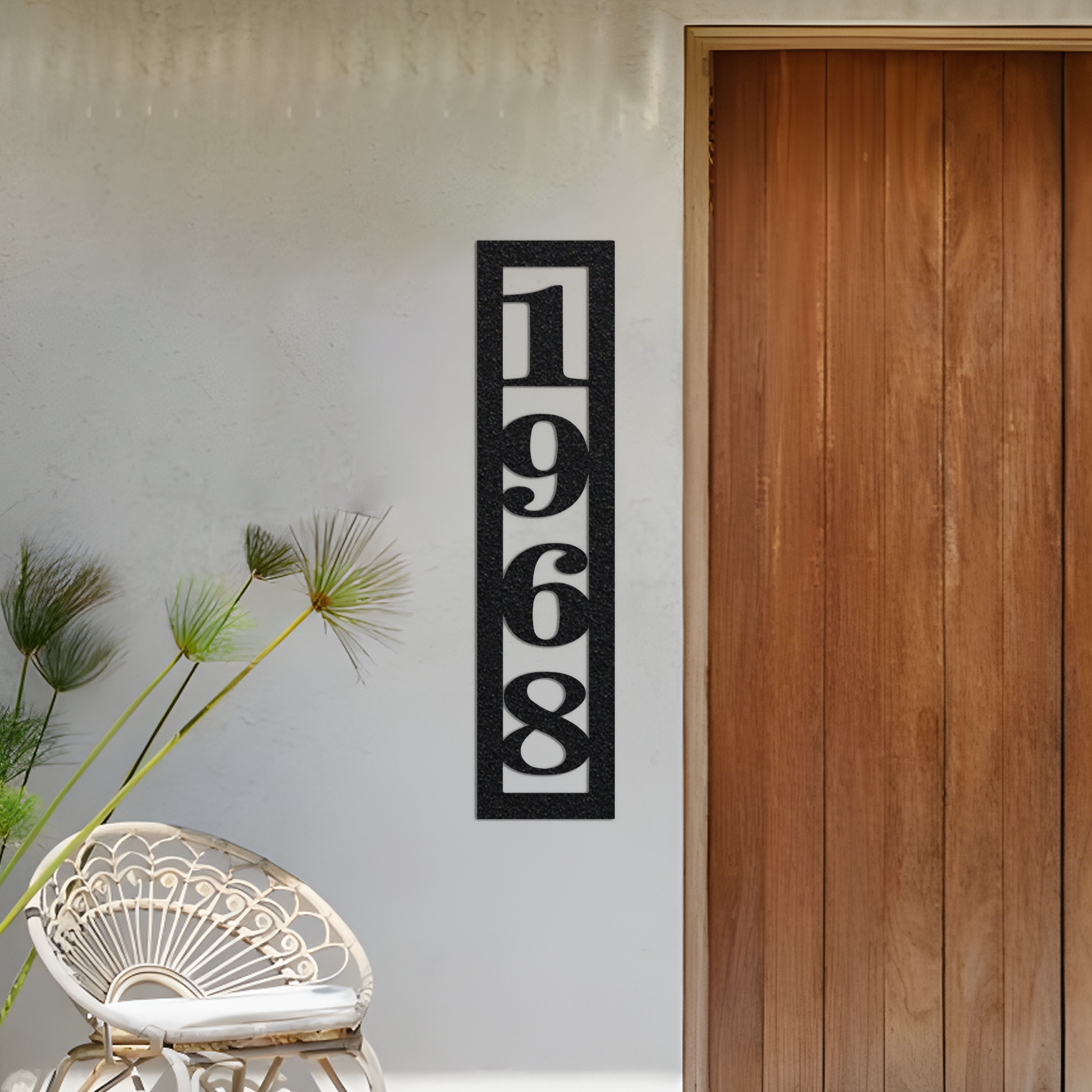 Custom Address House Number Metal Wall Sign-Metal Address Sign-Address Number For Mailbox-Address Numbers For House-Custom House Number Art