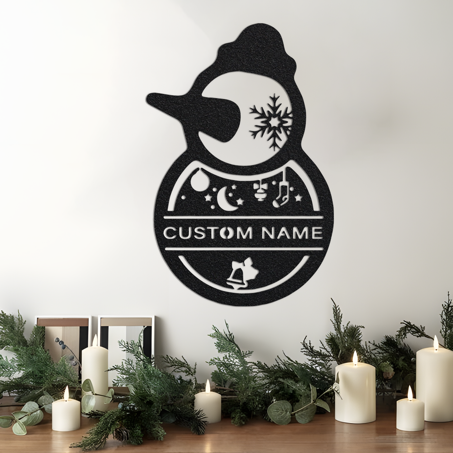 Custom Christmas Snowman Metal Sign Xmas Christmas Gift Custom Neon Metal Sign, Metal Christmas Signs, Metal Christmas Decor, Family Gift.1