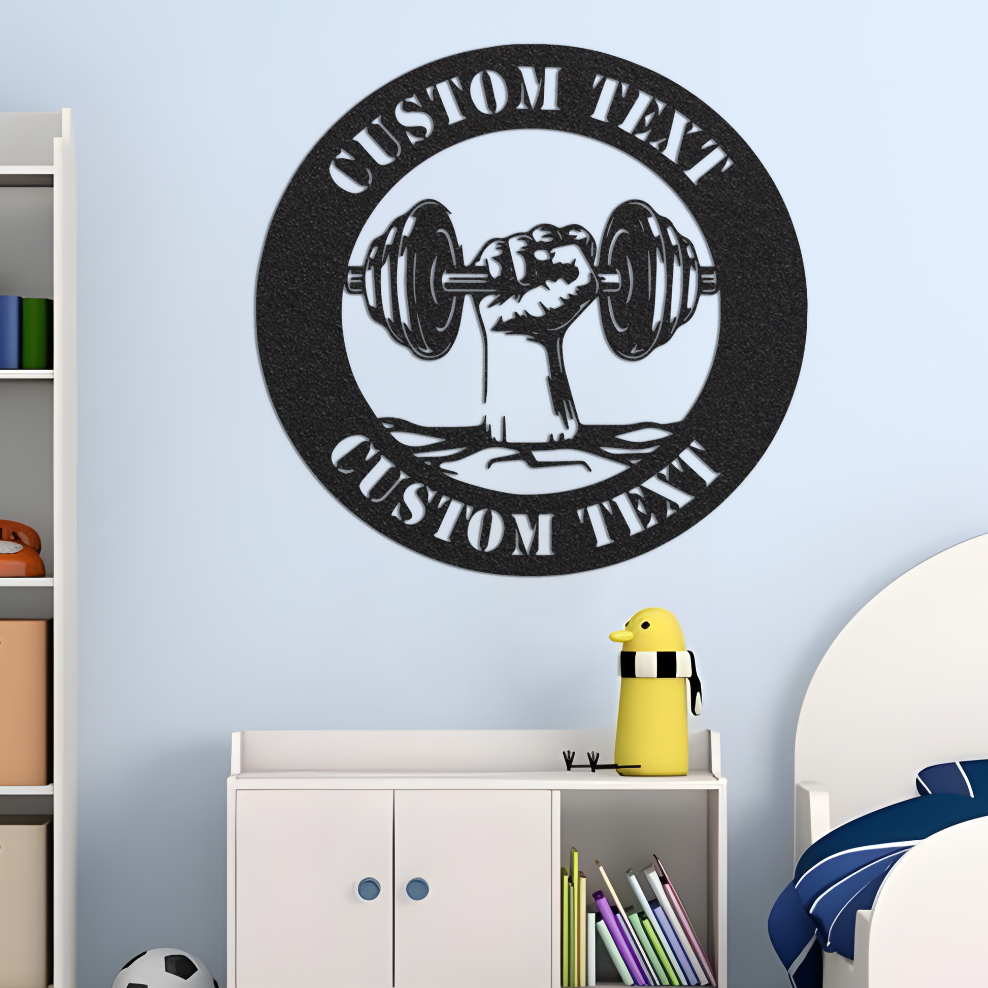 Personalized Gym Metal Sign With Led Lights, Home Gym Signs Fitness Club Sign Powerlifting Sign Workout Room Signgym Wall Art Home Gym Decor1