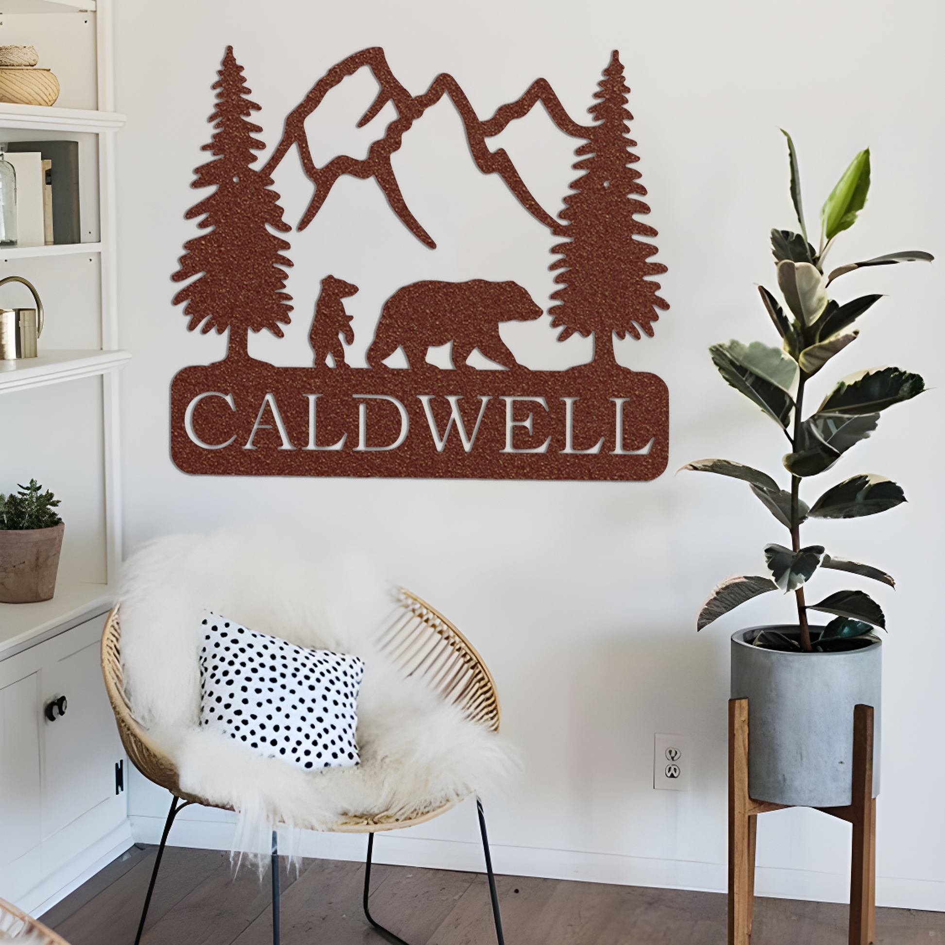 Bear Personalized Metal Sign, Metal Cabin Sign, Cabin Sign, Custom Metal Sign, Family Name Sign, Last Name Sign, Cabin Wall Art, Custom Gift