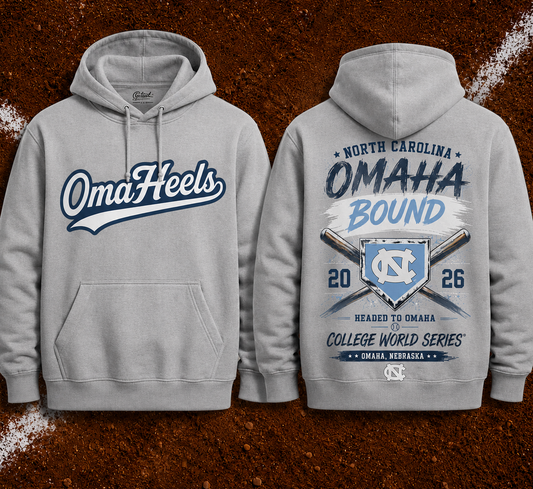 OmaHeels -  Headed to Omaha - 2026 NCAA Baseball Men's College World Series Hoodie