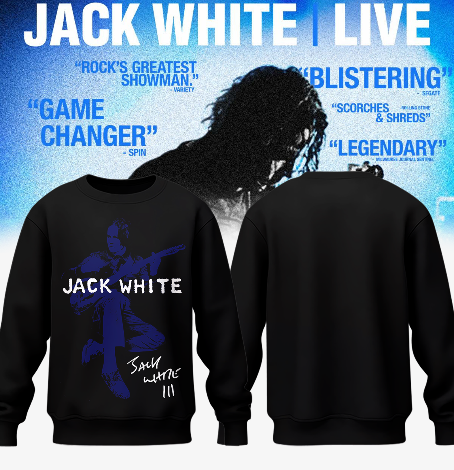 ,Jack White Live 2026 Sweatshirt