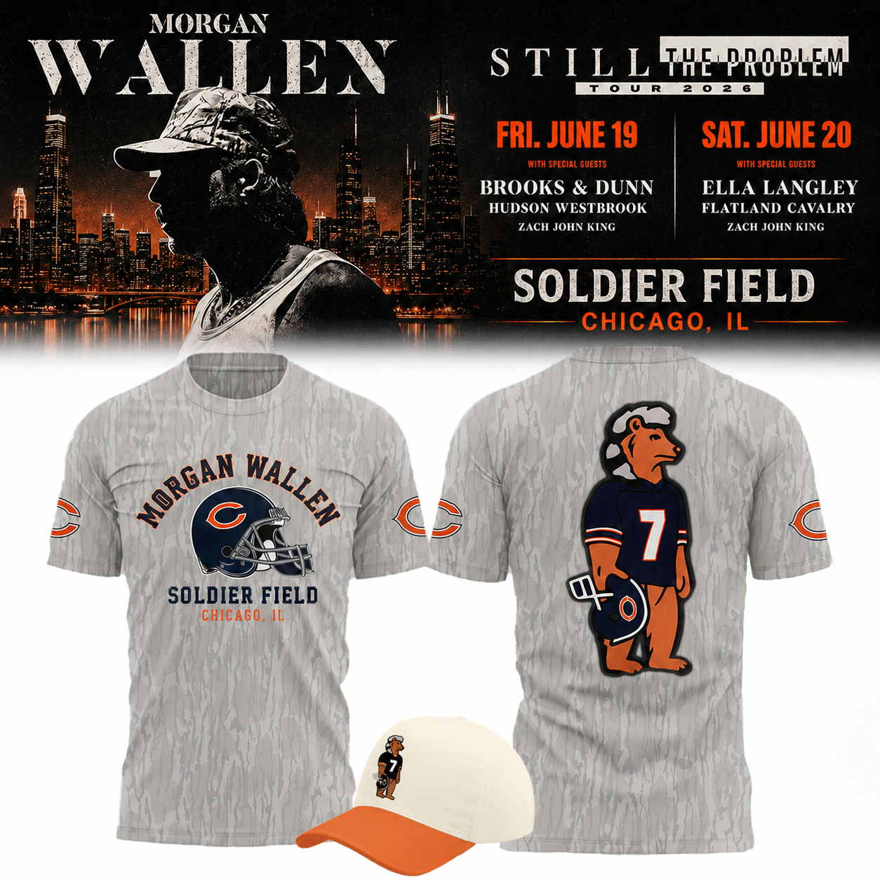Limited Edition MW live at Soldier Field Stadium - Tshirt