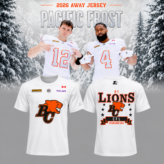 BC Lions - Replica Pacific Frost Tshirt 2026 Limited Edition