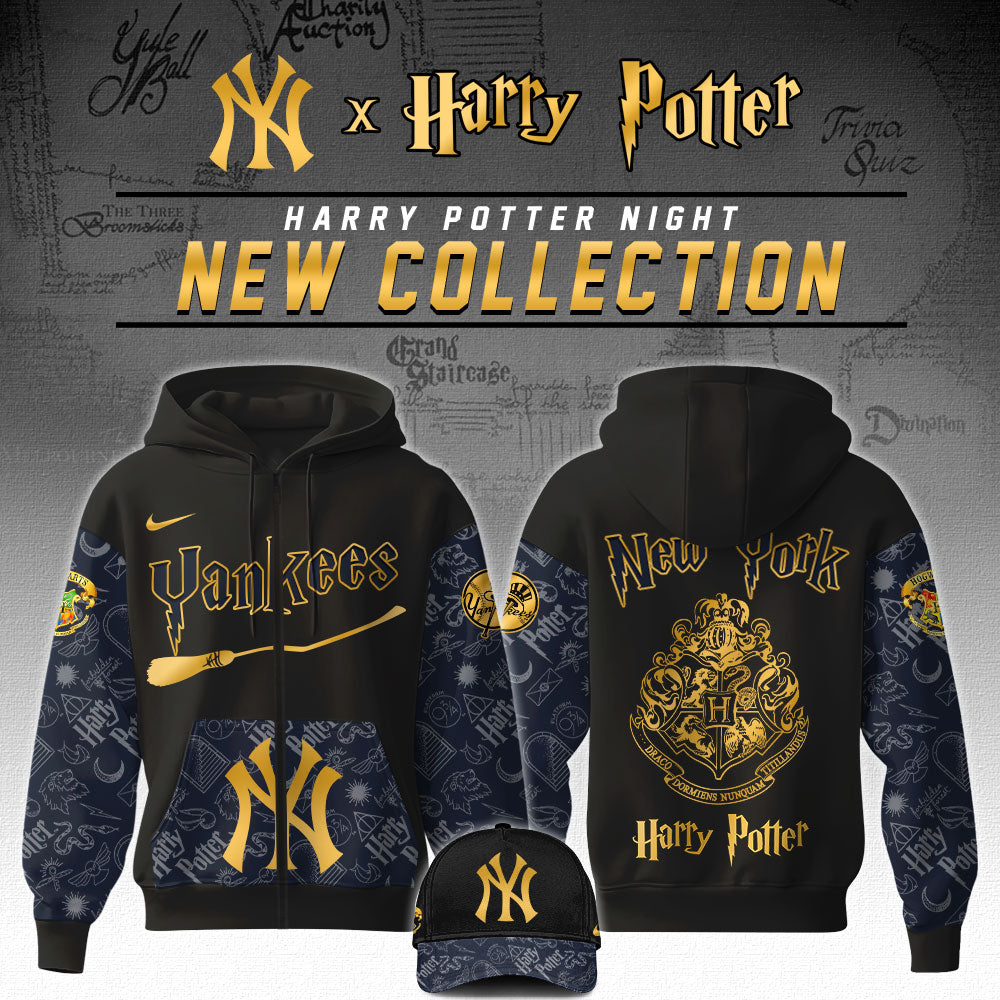New York Yankees x Harry Potter Night Game Zip Hoodie 2025