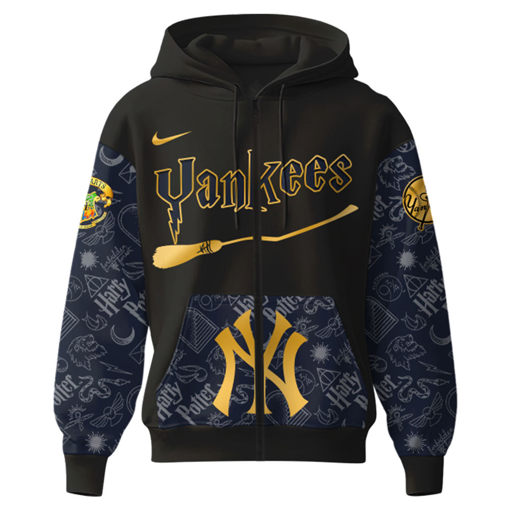 New York Yankees x Harry Potter Night Game Zip Hoodie 2025