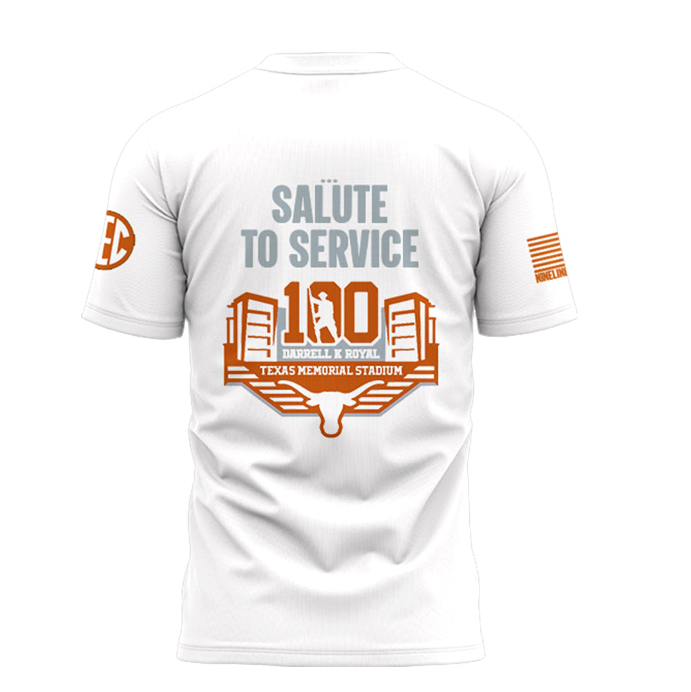 Texas Longhorns Premium T-Shirt For Real Fan - Limited Edition Salute to Service White Shirt - Unique Christmas Gift For Texas Longhorns Lover