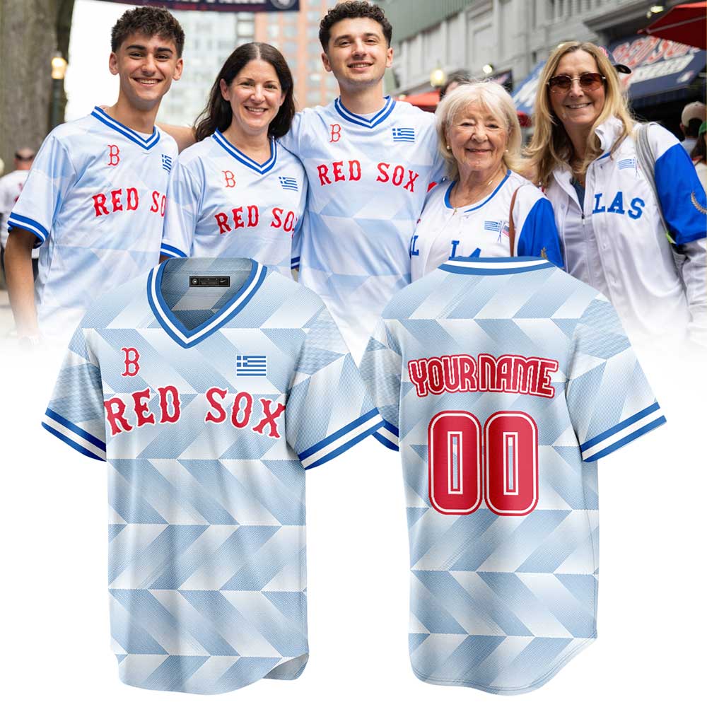 BR Sox Greek American Celebration Limited Jersey Custom Name, Number