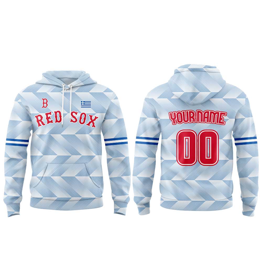 BR Sox Greek American Celebration Limited Hoodie Custom Name, Number
