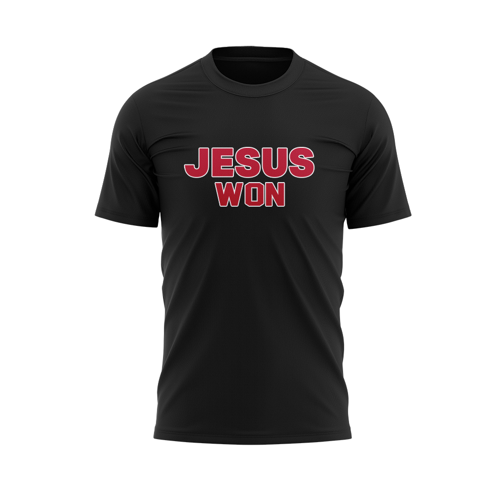Ohio State Buckeyes Jesus Won Limited Edition Black T-Shirt