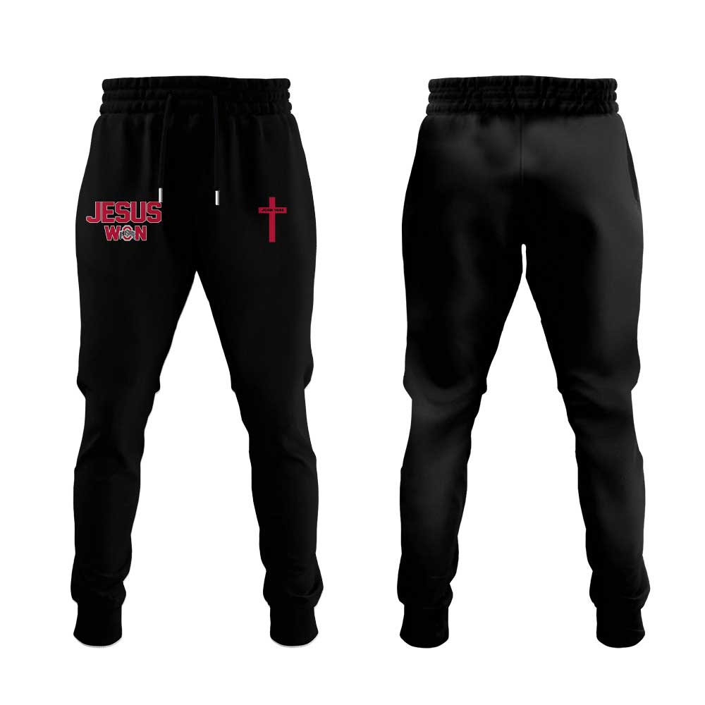 Ohio State Buckeyes Jesus Won Limited Edition Black T-Shirt
