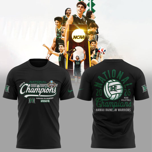 .The Hawaii Rainbow Warriors are your 2026 NCAA National Champions Shirt Black