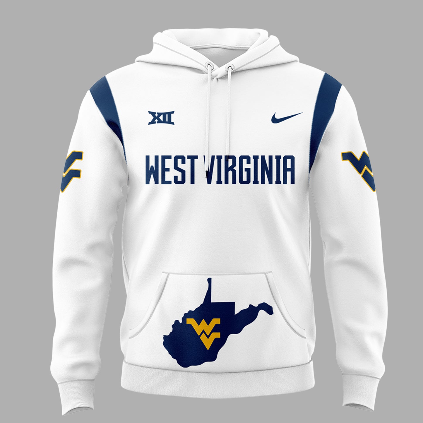 Premium West Virginia Mountaineers Gear - West VA Mountaineers  2024 Hoodie Custom Number and Custom Name