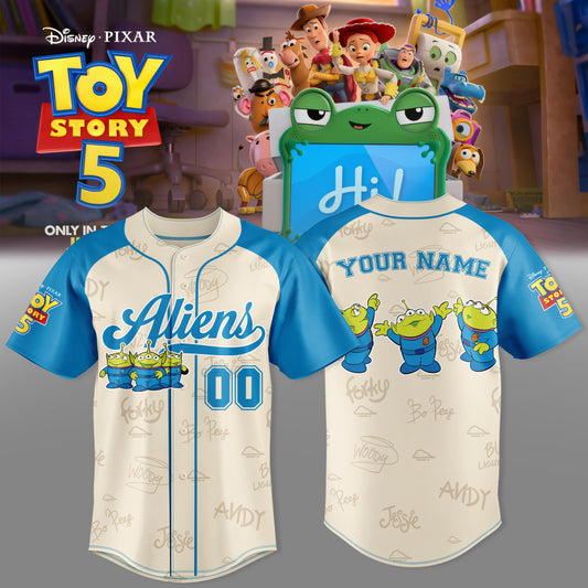 Little Green Aliens Custom Jersey – Toy Story 5 Edition
