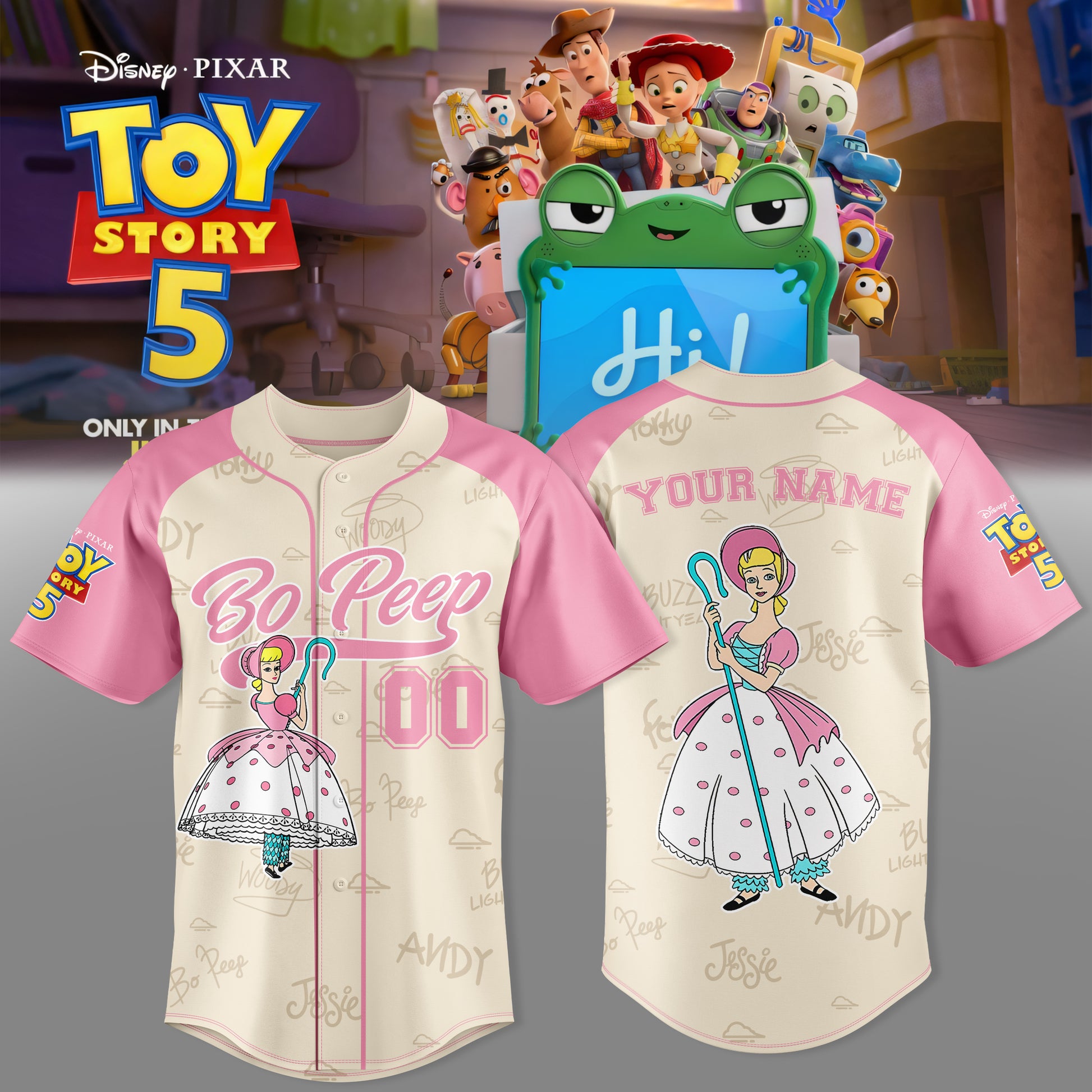 Bo Peep Custom Jersey – Toy Story 5 Edition
