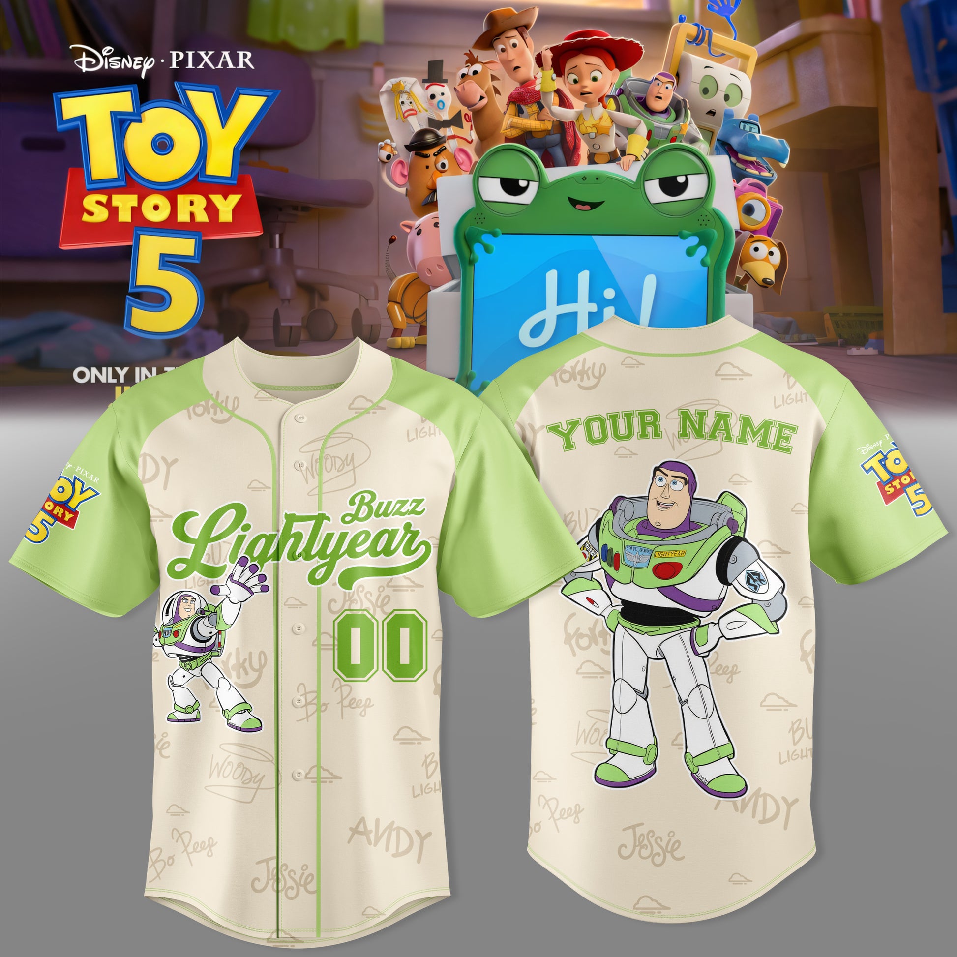 Buzz Lightyear Custom Jersey – Toy Story 5 Edition