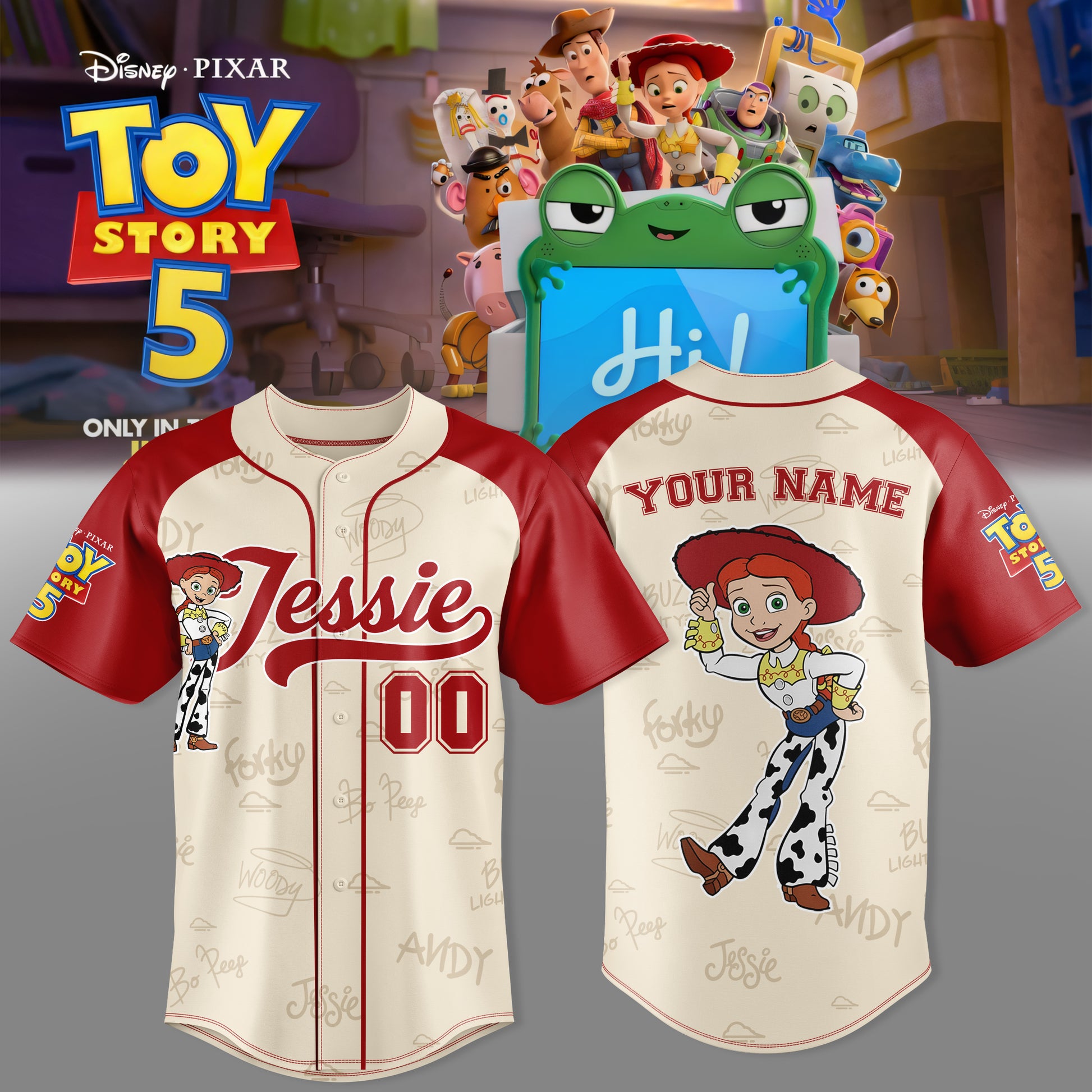Jessie Custom Jersey – Toy Story 5 Edition