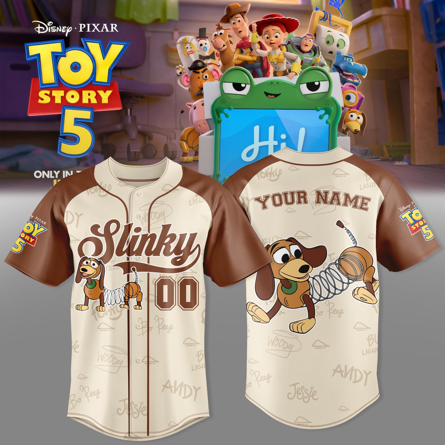 Slinky Dog Custom Jersey – Toy Story 5 Edition