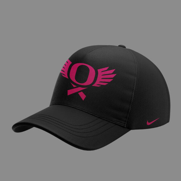 October Wear Pink - Oregon Ducks Breast Cancer Hoodie Black Pink Version