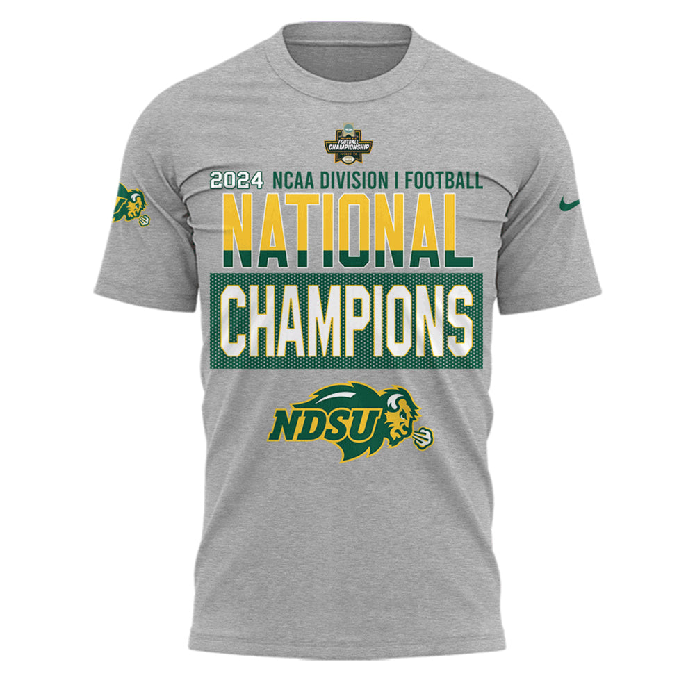 Limited Edition NDSU Football x 𝐍𝐚𝐭𝟏𝟎𝐧𝐚𝐥 𝐂𝐡𝐚𝐦𝐩𝐢𝐨𝐧𝐬 T-Shirt