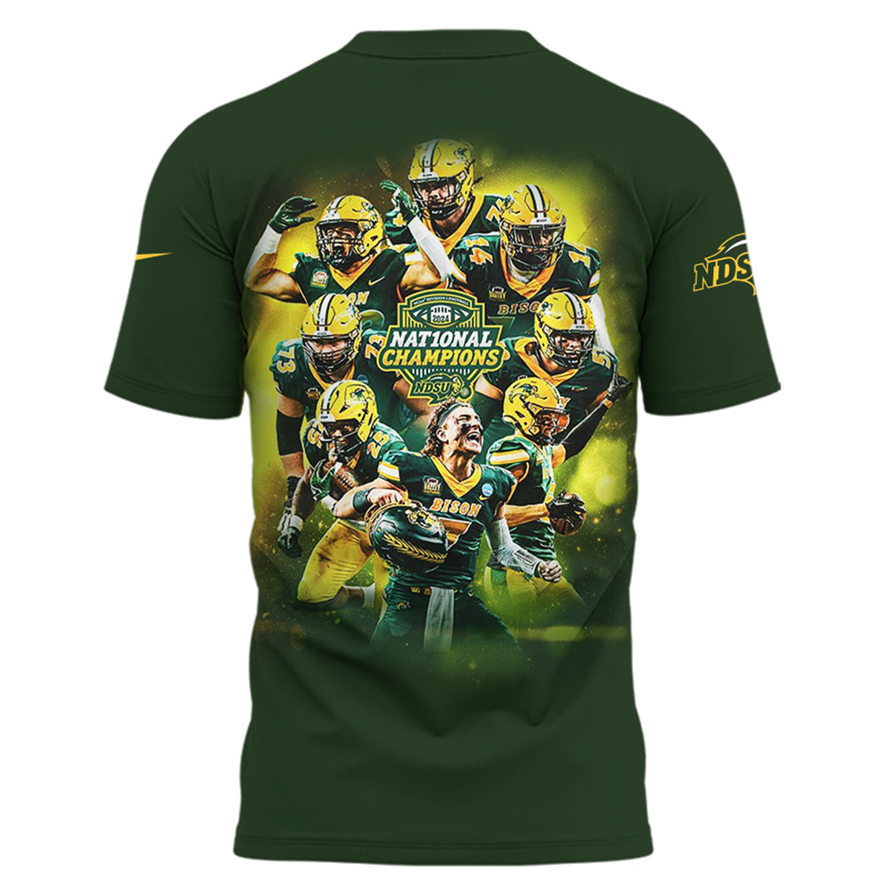 Limited Edition NDSU Football x 𝐍𝐚𝐭𝟏𝟎𝐧𝐚𝐥 𝐂𝐡𝐚𝐦𝐩𝐢𝐨𝐧𝐬 T-Shirt