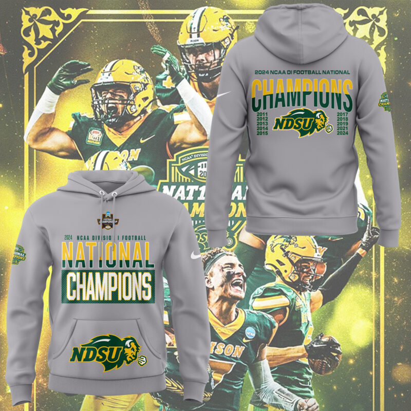 Limited Edition NDSU Football x 𝐍𝐚𝐭𝟏𝟎𝐧𝐚𝐥 𝐂𝐡𝐚𝐦𝐩𝐢𝐨𝐧𝐬 Hoodie