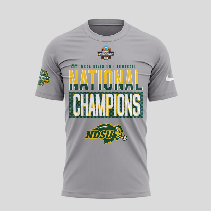 Limited Edition NDSU Football x 𝐍𝐚𝐭𝟏𝟎𝐧𝐚𝐥 𝐂𝐡𝐚𝐦𝐩𝐢𝐨𝐧𝐬 T-Shirt