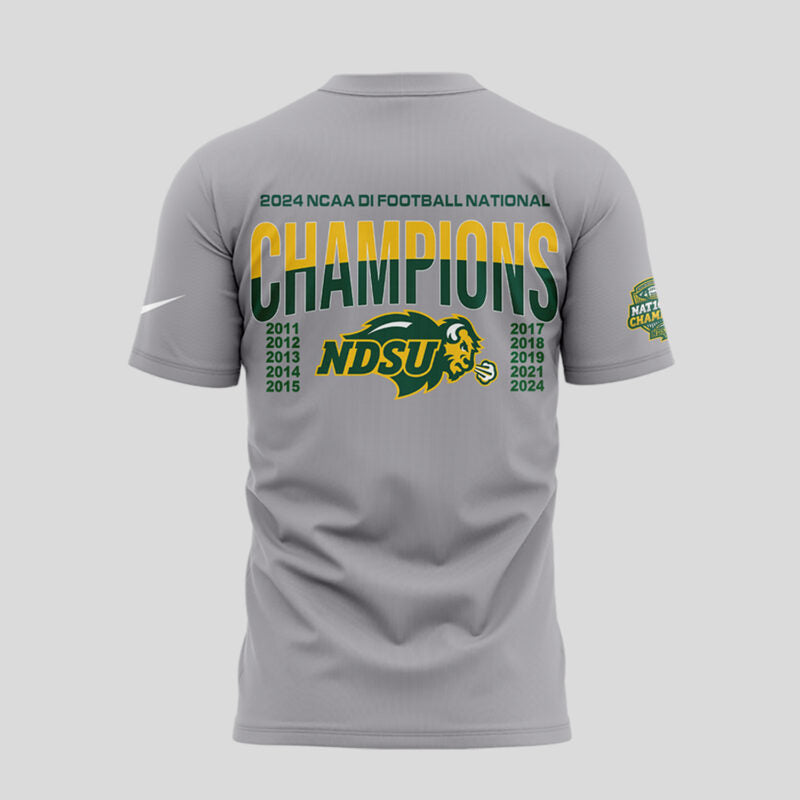 Limited Edition NDSU Football x 𝐍𝐚𝐭𝟏𝟎𝐧𝐚𝐥 𝐂𝐡𝐚𝐦𝐩𝐢𝐨𝐧𝐬 T-Shirt