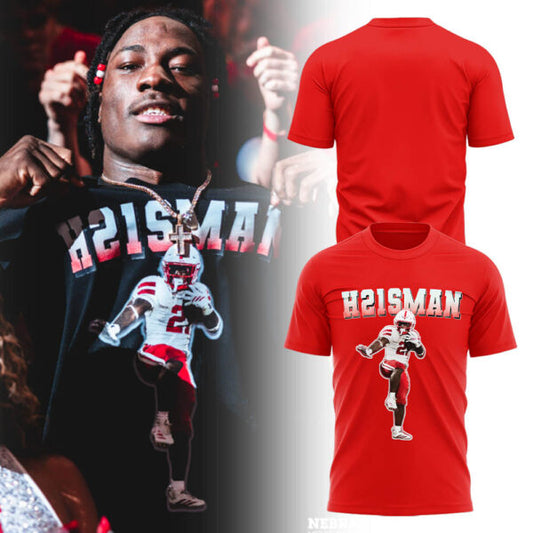 Emmett Johnson H21SMAN T-Shirt - Nebraska Cornhuskers Football 100% Cotton Unisex T-Shirt Red