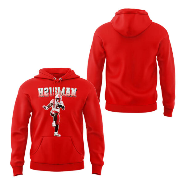 Emmett Johnson H21SMAN Hoodie - Nebraska Cornhuskers Football 100% Cotton Unisex Hoodie Red