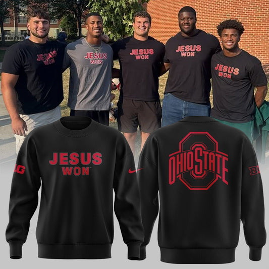Ohio State Buckeyes JESUS WON Sweatshirt