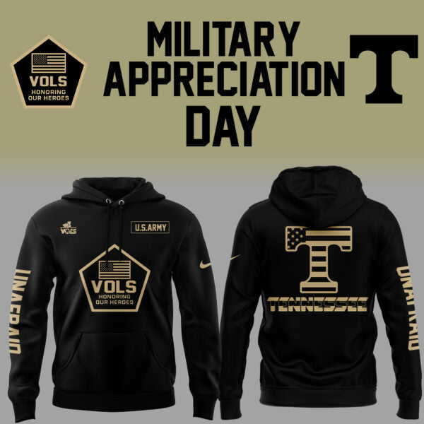 Tennessee Volunteers Hoodie Military Appreciation Day 2025